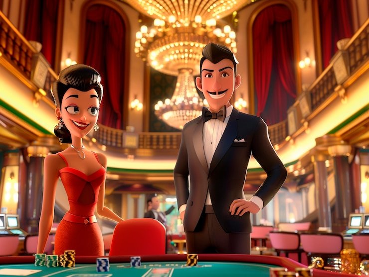 Live dealer blackjack table with professional croupier and HD streaming